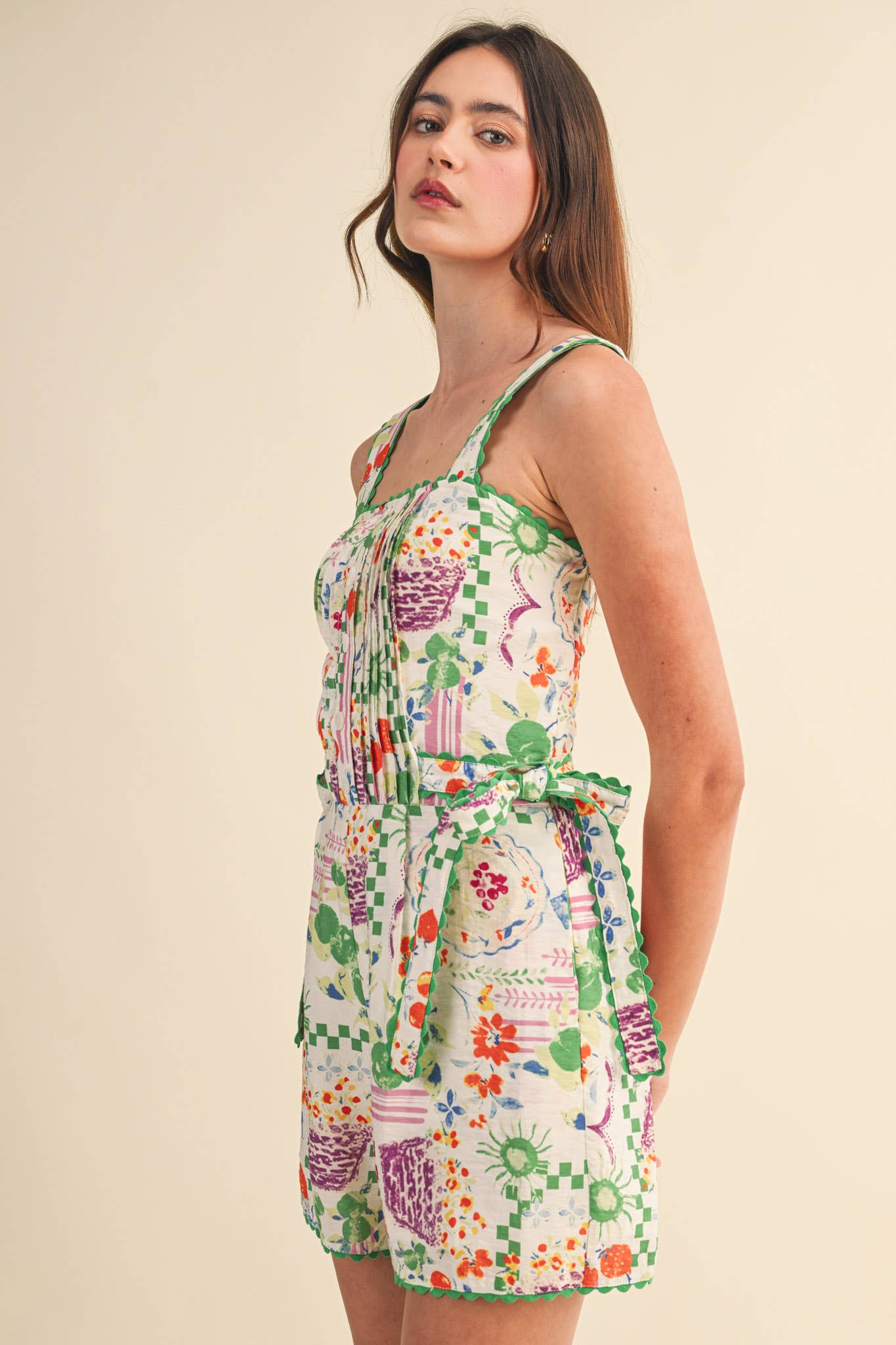 SCALLOP TRIM ROMPER