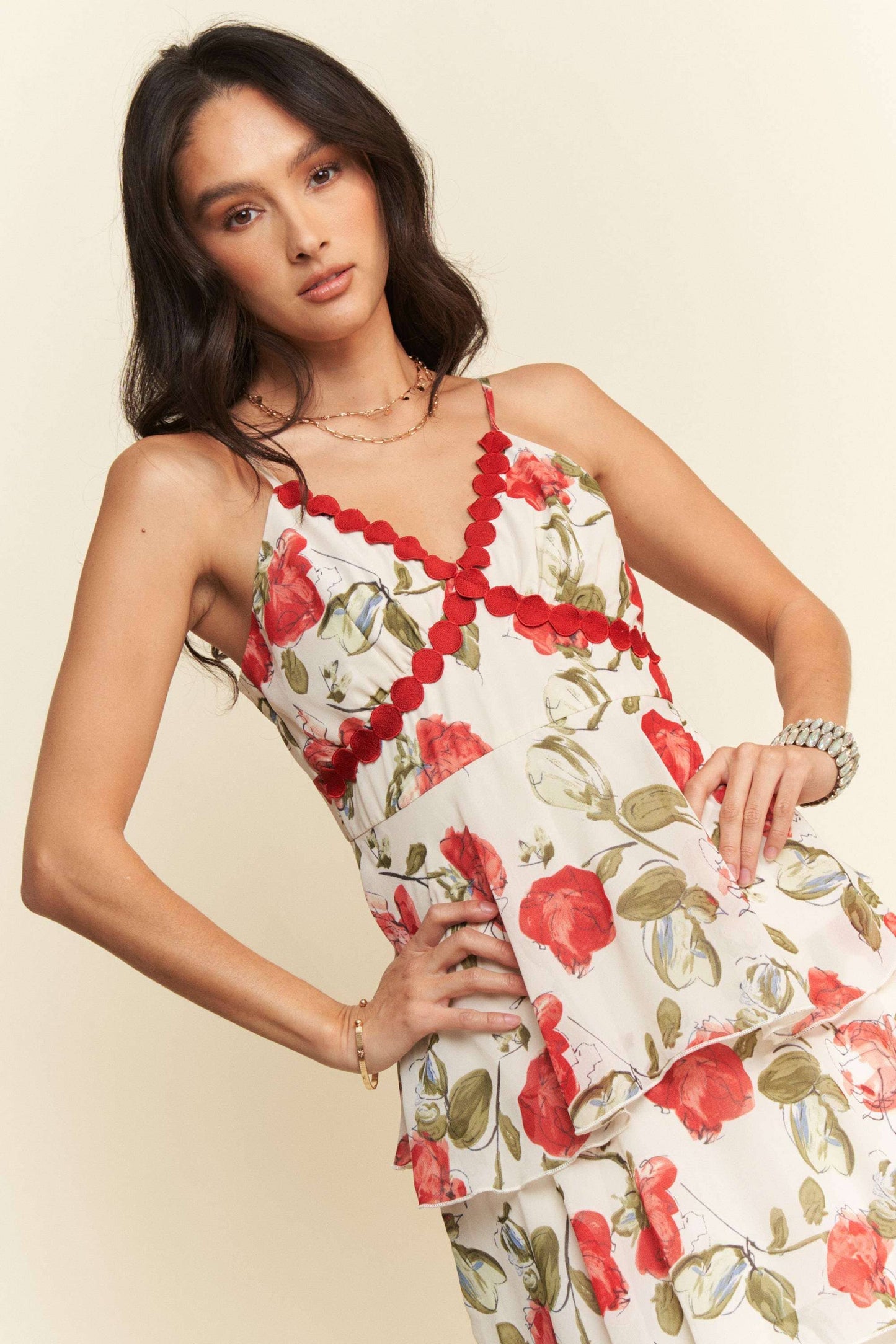 Tiered Ruffle Maxi Dress