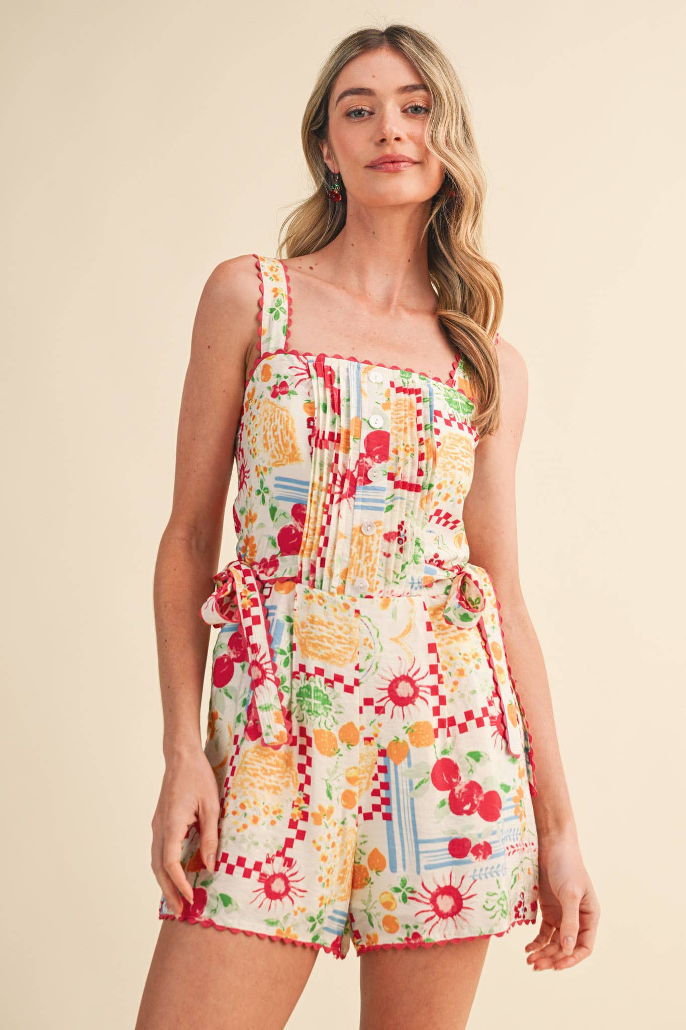 SCALLOP TRIM ROMPER