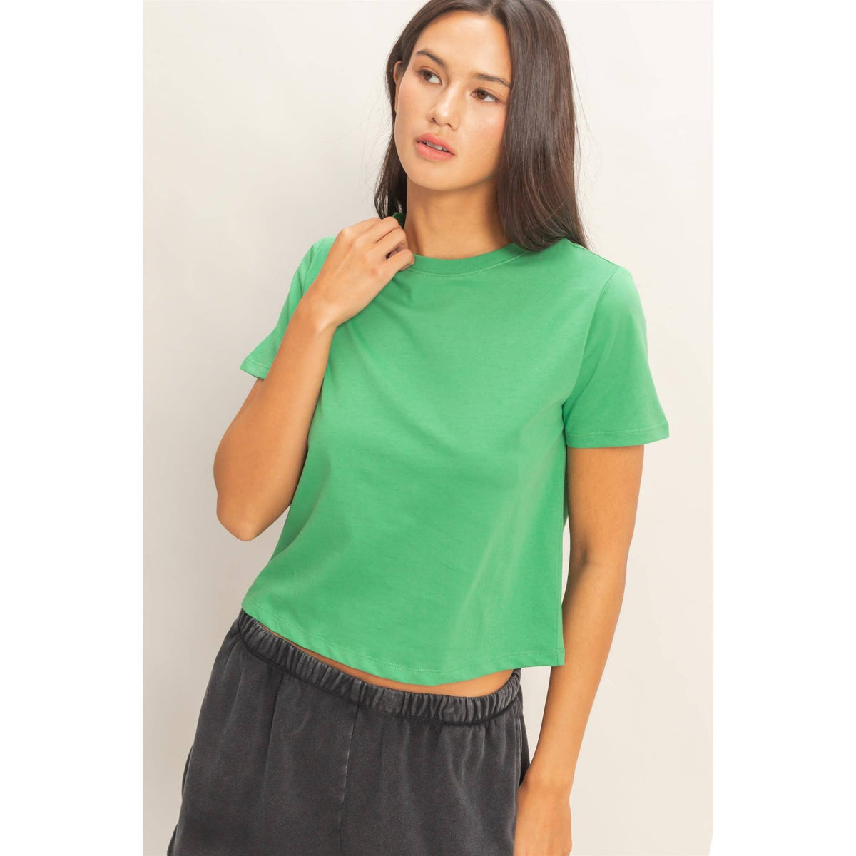 Crew Neck Cotton T-Shirt