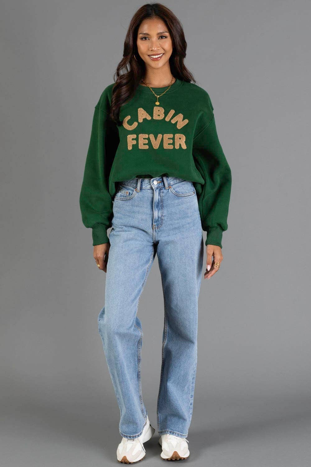 Green & Tan Cabin Fever Sweatshirt