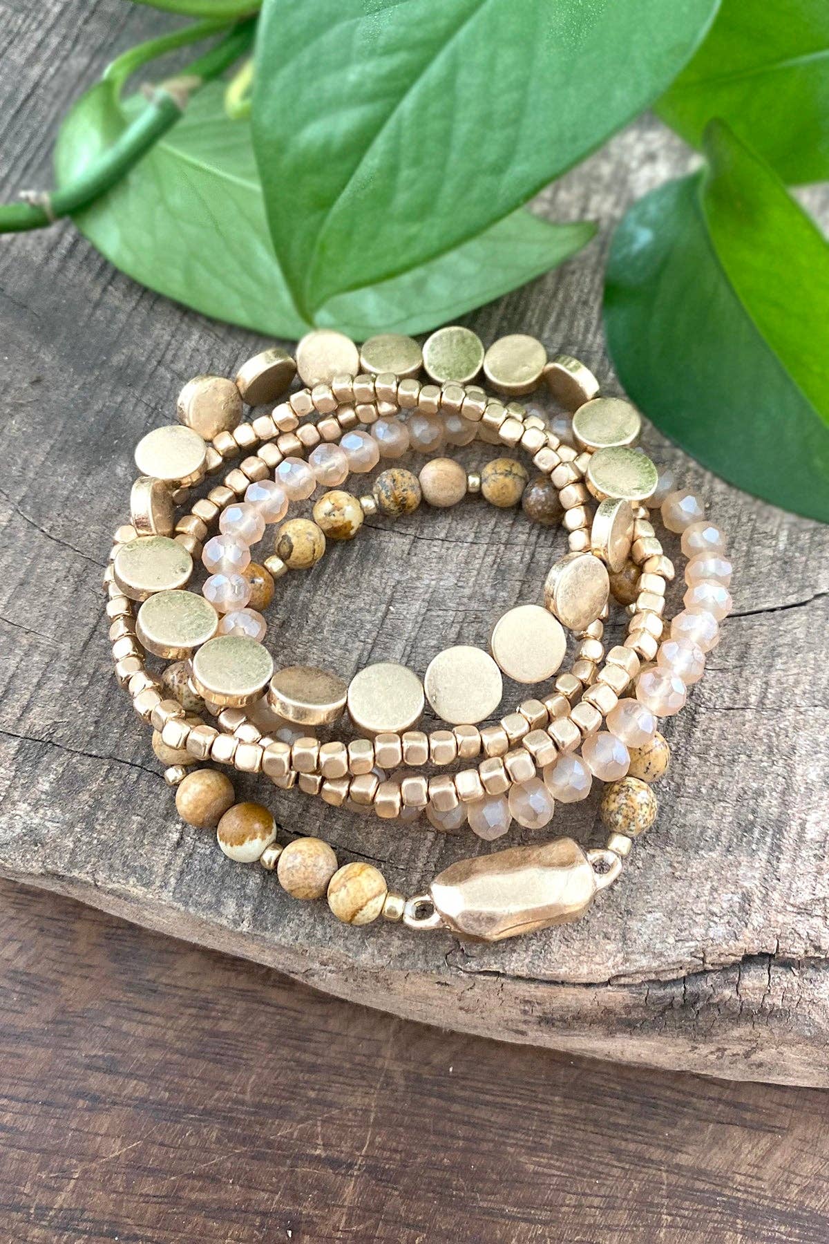 Beaded Bracelets Stack