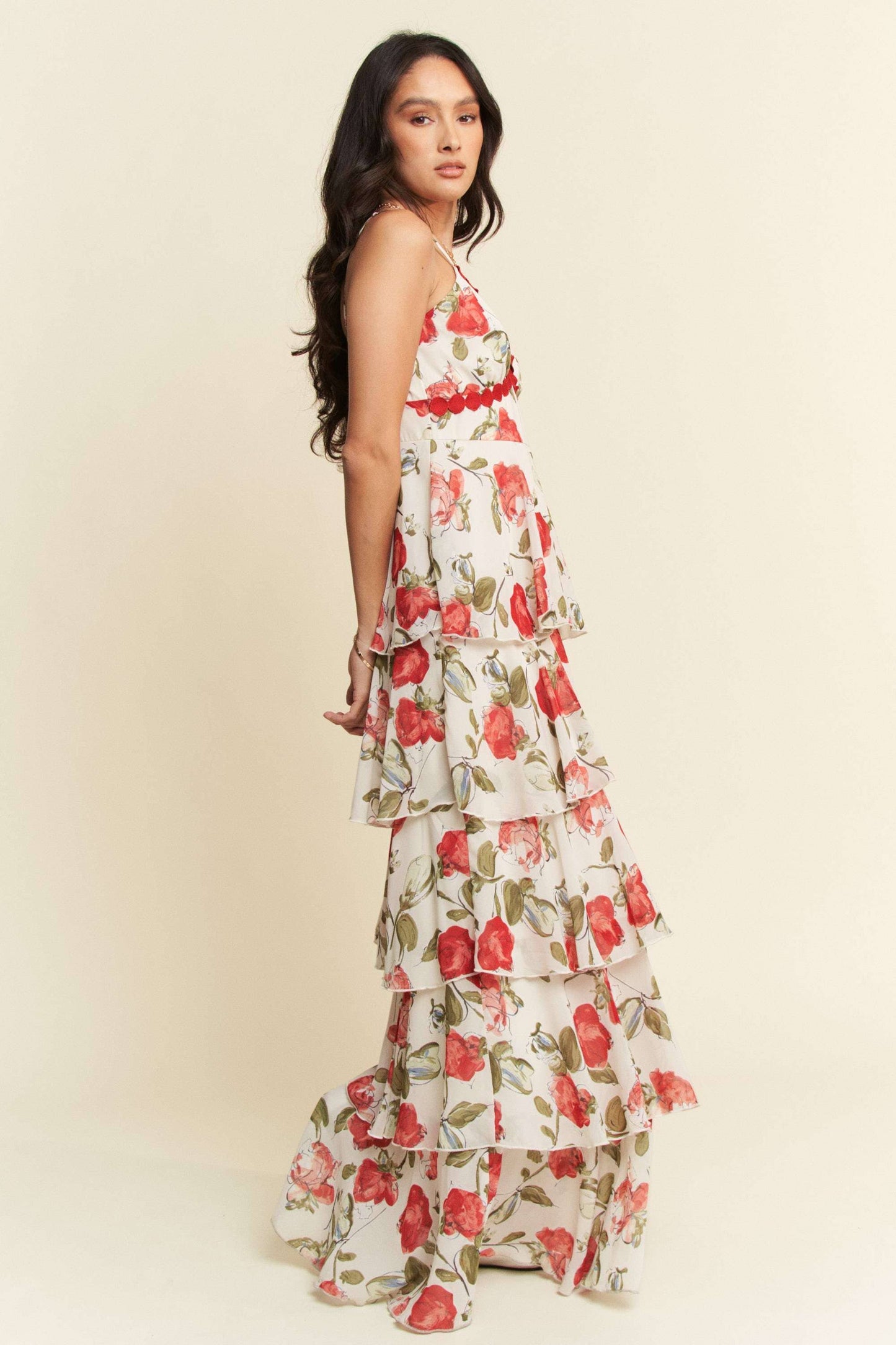 Tiered Ruffle Maxi Dress