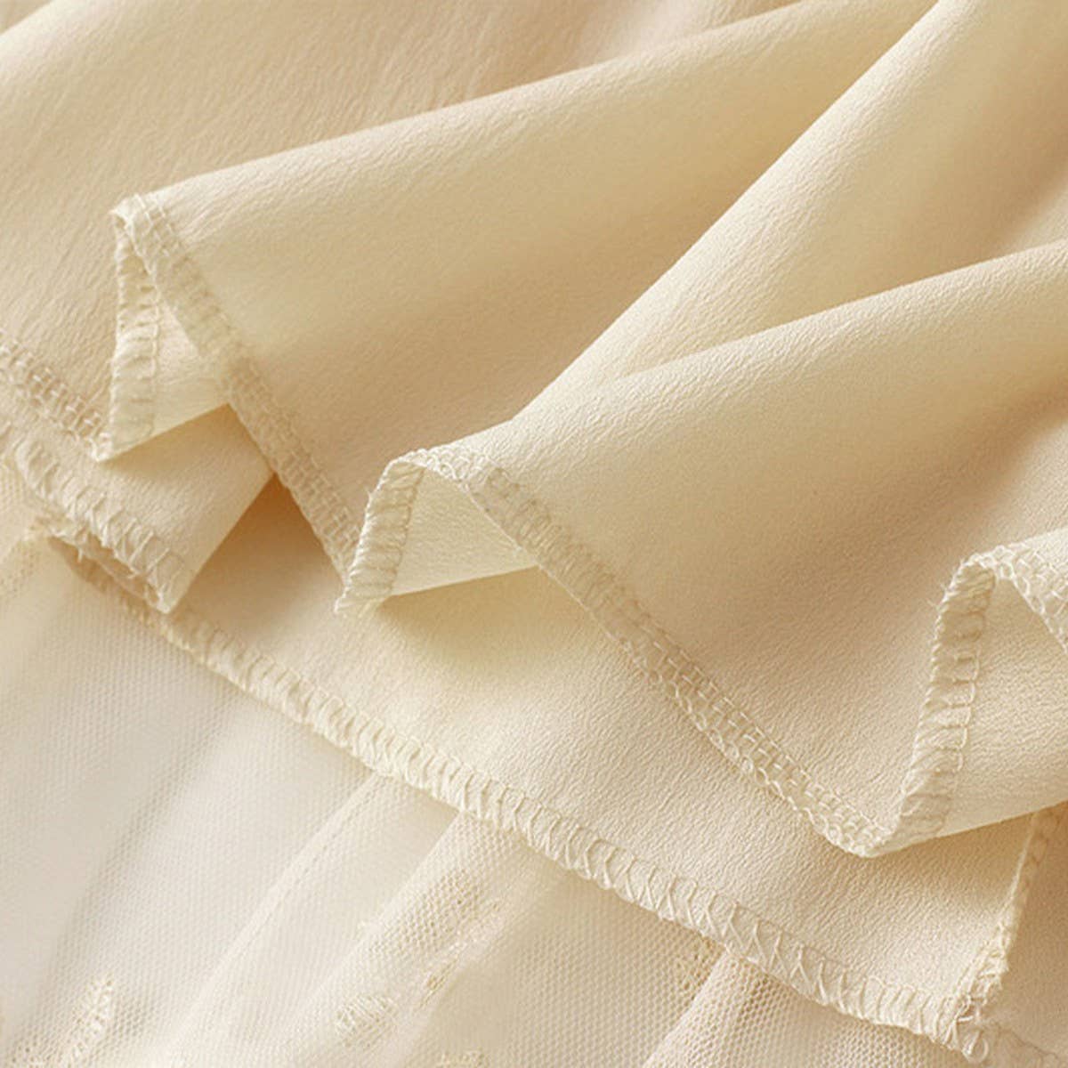 Embroidered Tulle A-Line Maxi Skirt