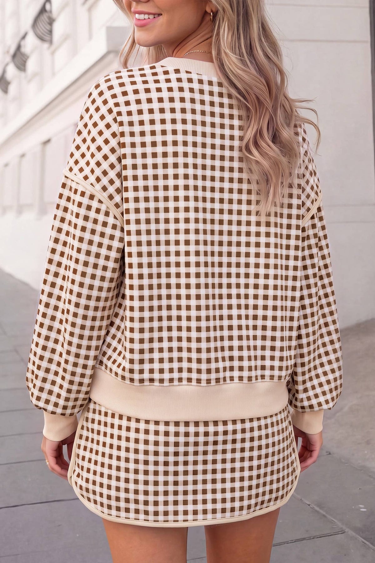Gingham Skort Set