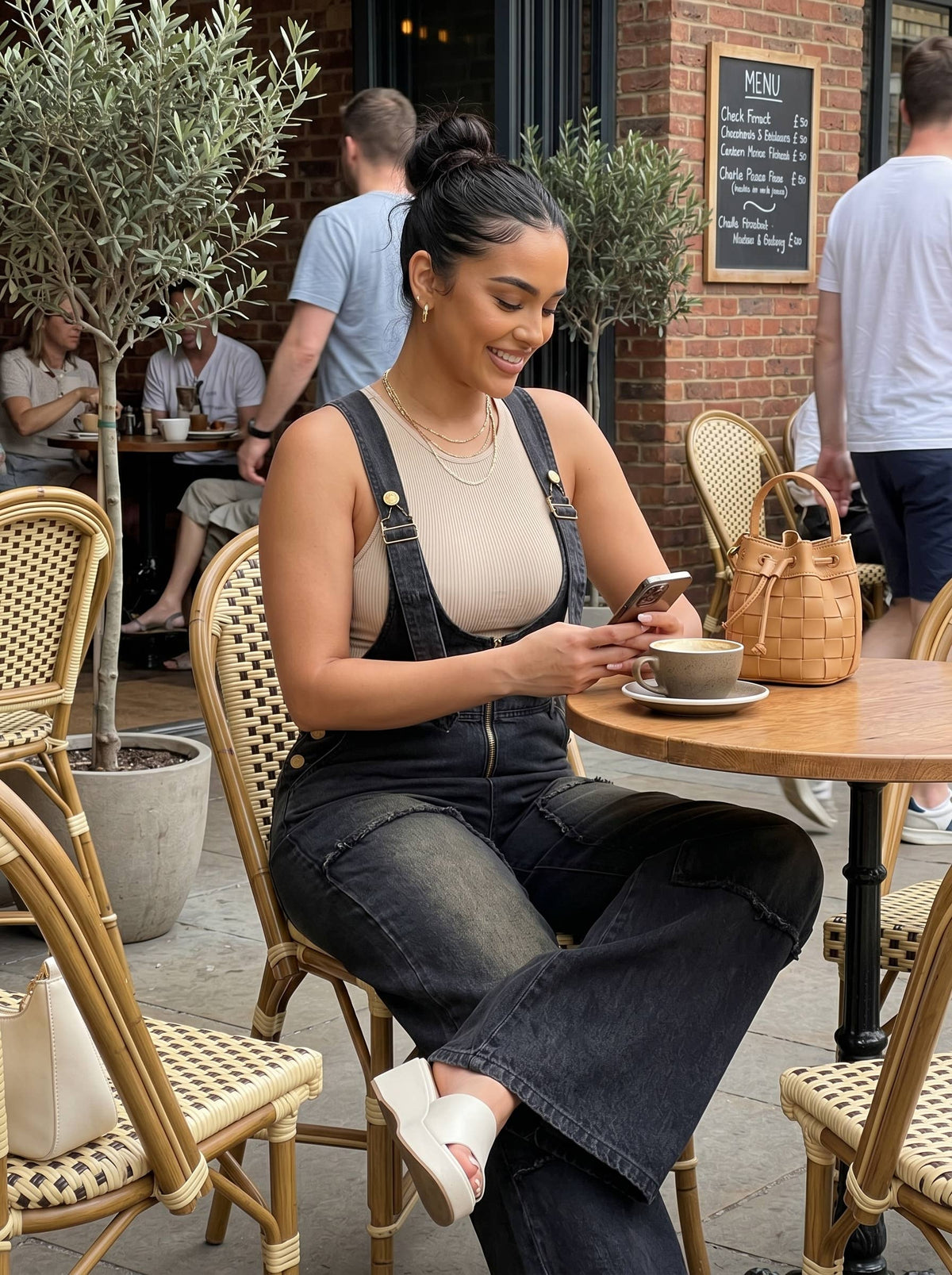 Urban Noir Denim Overall