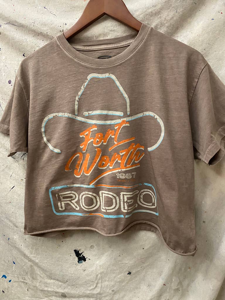 Fort Worth Rodeo Relaxed Crop Tee