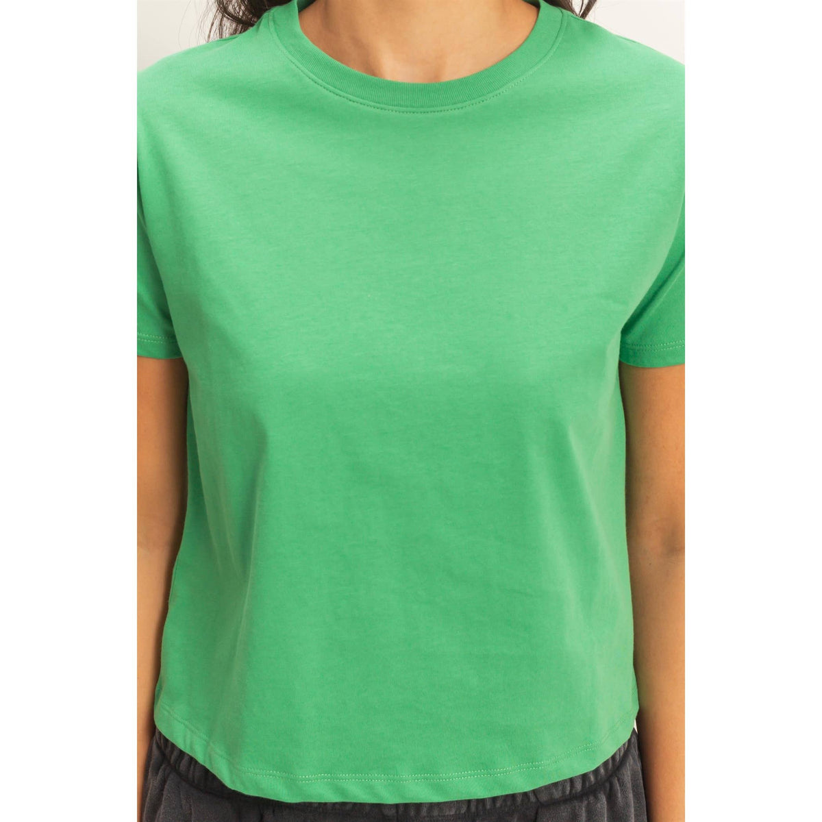 Crew Neck Cotton T-Shirt