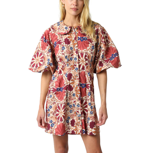 Floral Peter Pan Collar Dress