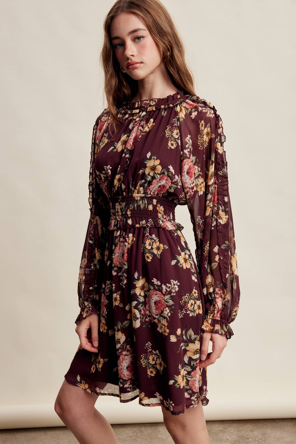 Floral Chiffon Dress