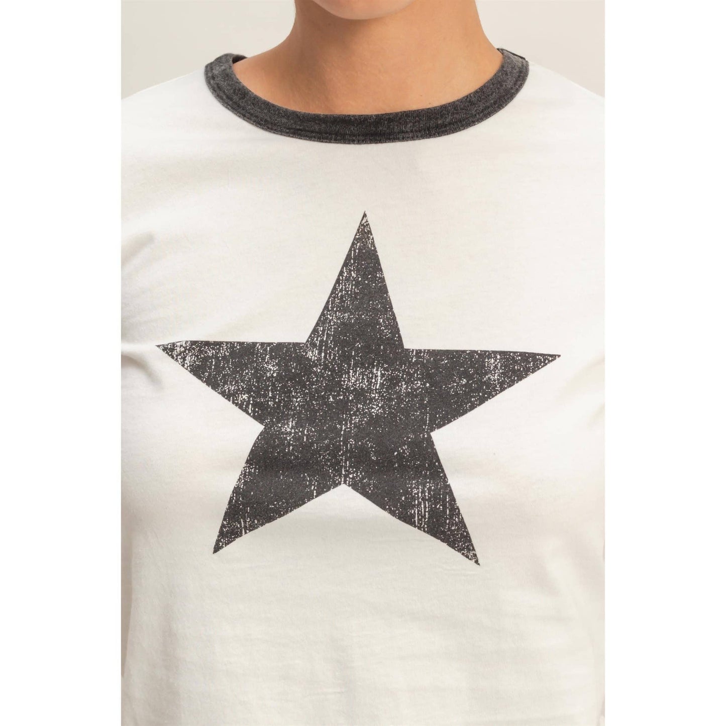 Star Graphic Crew Neck T-Shirt