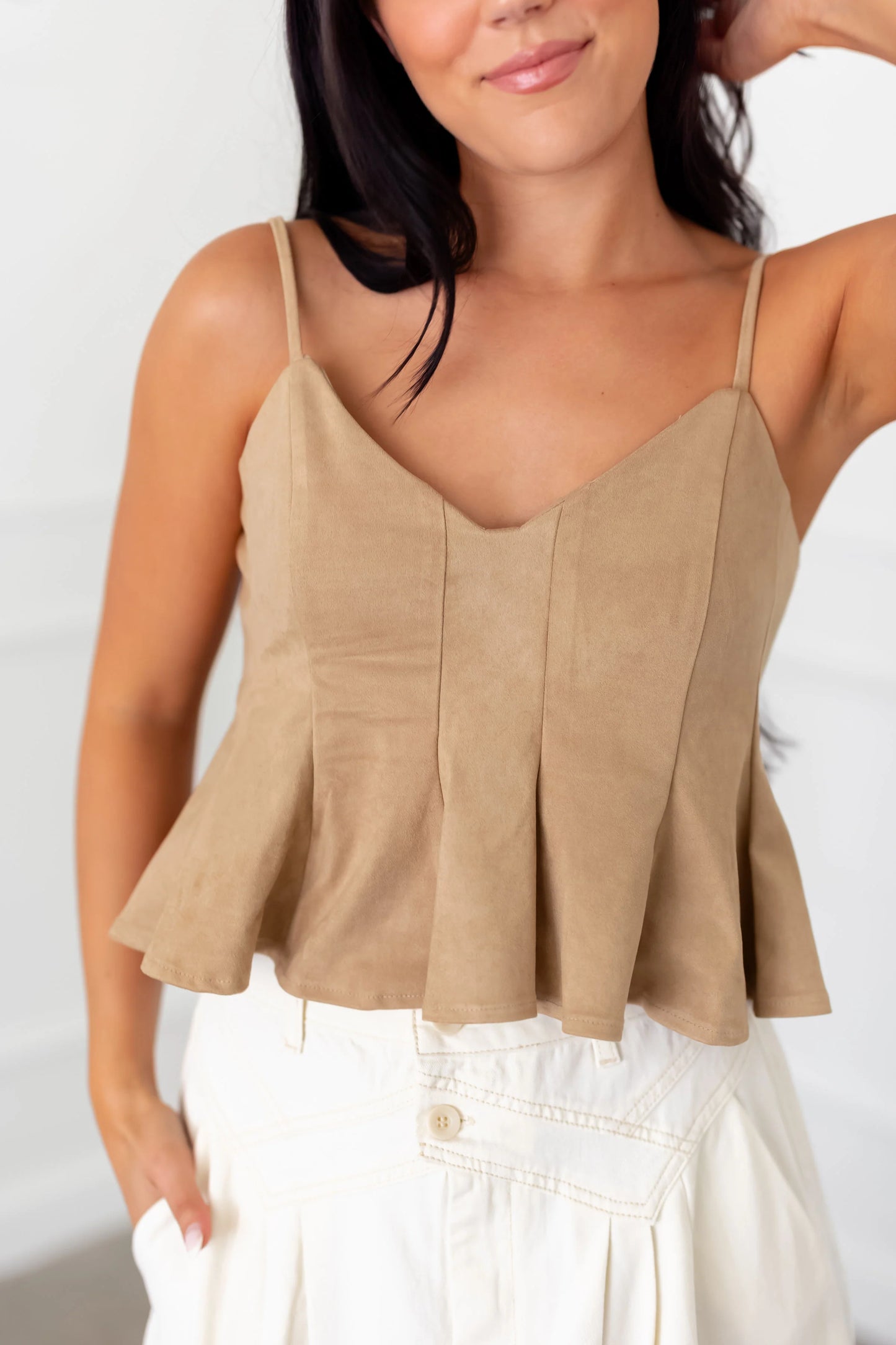 Cropped Flowy Tank