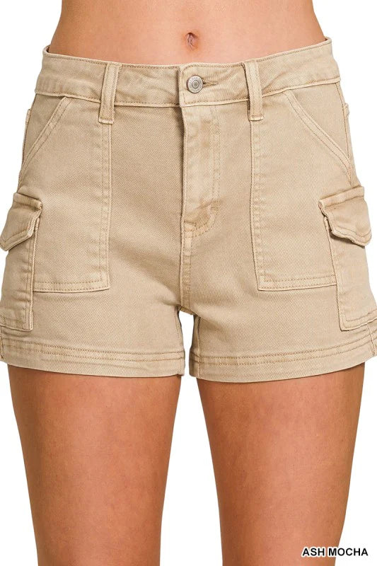 Utility Pocket Denim Short
