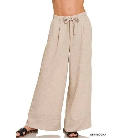 Woven Airflow Drawstring Pants